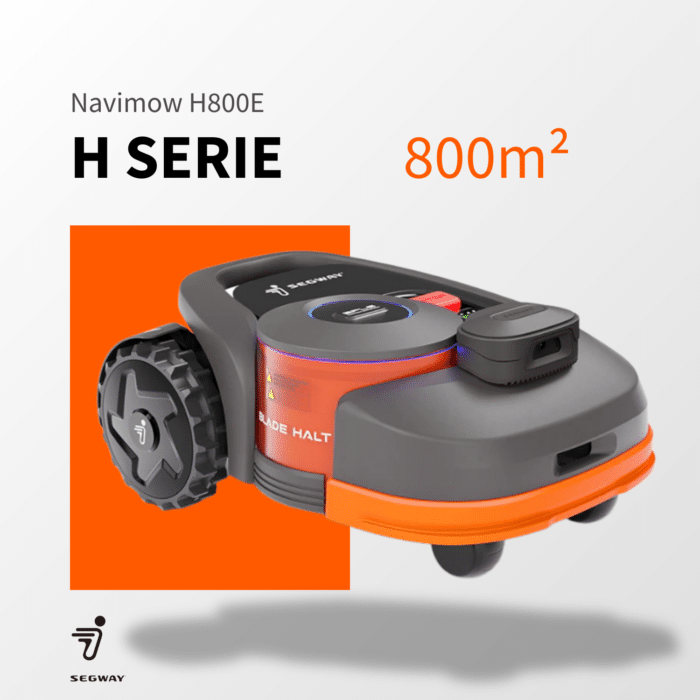 Segway Navimow H800E Mähroboter mit VisionFence-Kamera – intelligenter Rasenroboter für Flächen bis 800 m² mit präziser Navigation und kabellosem Betrieb.