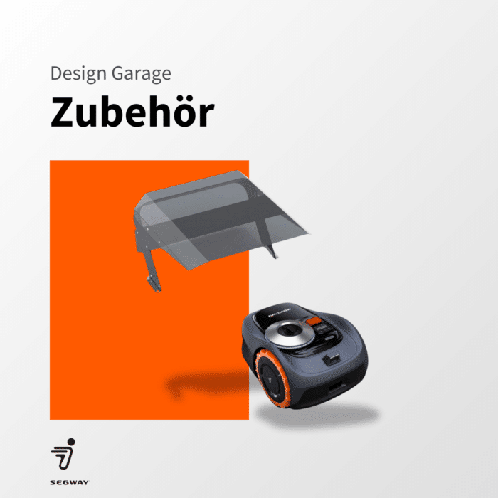 Design Garage für Mähroboter der i-Serie, passend für Segway Navimow i108E und i105E, stilvoller Schutz für das Gerät in modernem Design.