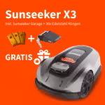 NEU 2025 | Sunseeker X3 RTK | 800 m² | Vision AI-Technologie | AONavi™ Positionierung | Multizonen-Management | Intelligente Wegplanung