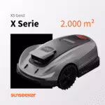 Sunseeker X5 Gen2 Mähroboter für Rasenflächen bis 2000 m² – intelligente, kabellose Rasenpflege der X-Serie