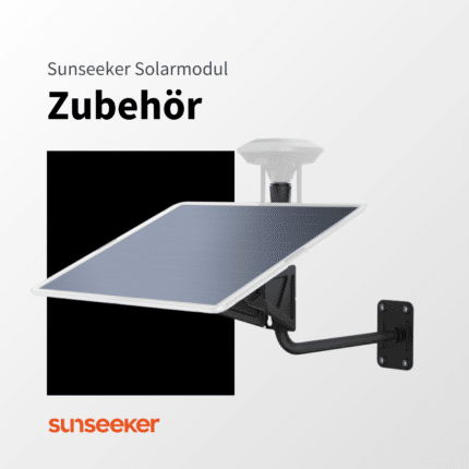 Sunseeker Solarmodul-Set mit Wandhalterung und GPS-Antenne – Zubehör für Mähroboter