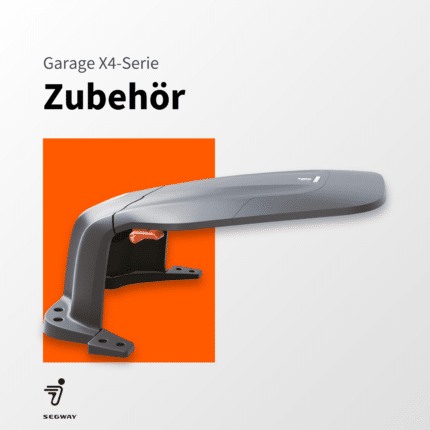 Segway Navimow Garage X4-Serie Zubehör – Robuste Garage und Halterung für Mähroboter in Schwarz und Orange