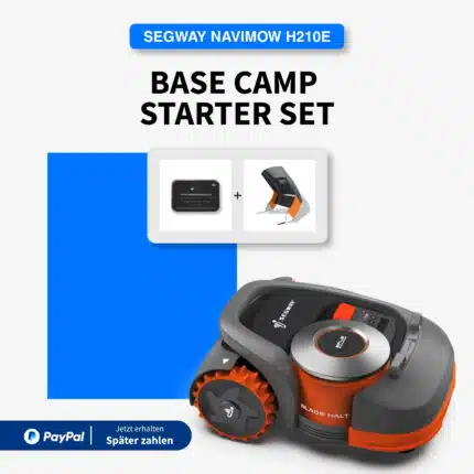 Segway Navimow H210E Base Camp Starter Set – Mähroboter 1000 m² ohne Begrenzungskabel