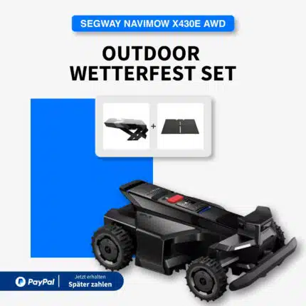 Segway Navimow X430E AWD Mähroboter Outdoor Wetterfest Set – inklusive Schutzdach und Schutzmatte – kabellos mähen bis 3.000 m² – jetzt mit PayPal kaufen