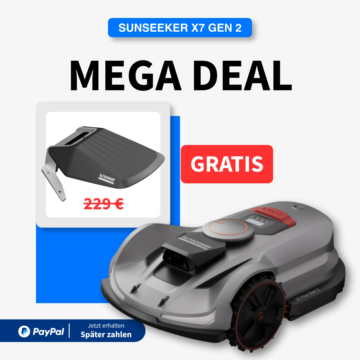 mw-x7-mega-deal Sunseeker X7 Gen2 | 3.000 m² | Mega Deal Set inkl. GRATIS Sunseeker Garage im Wert von 229 €