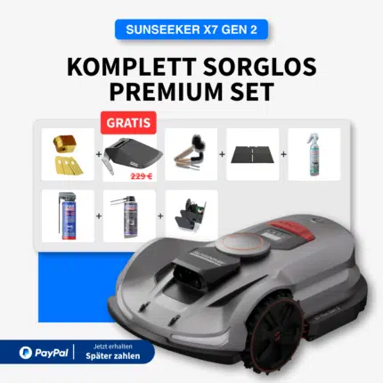 Sunseeker X7 Gen2 | 3.000 m² | Komplett-Sorglos Premium Set inkl. GRATIS Sunseeker Garage im Wert von 229 €