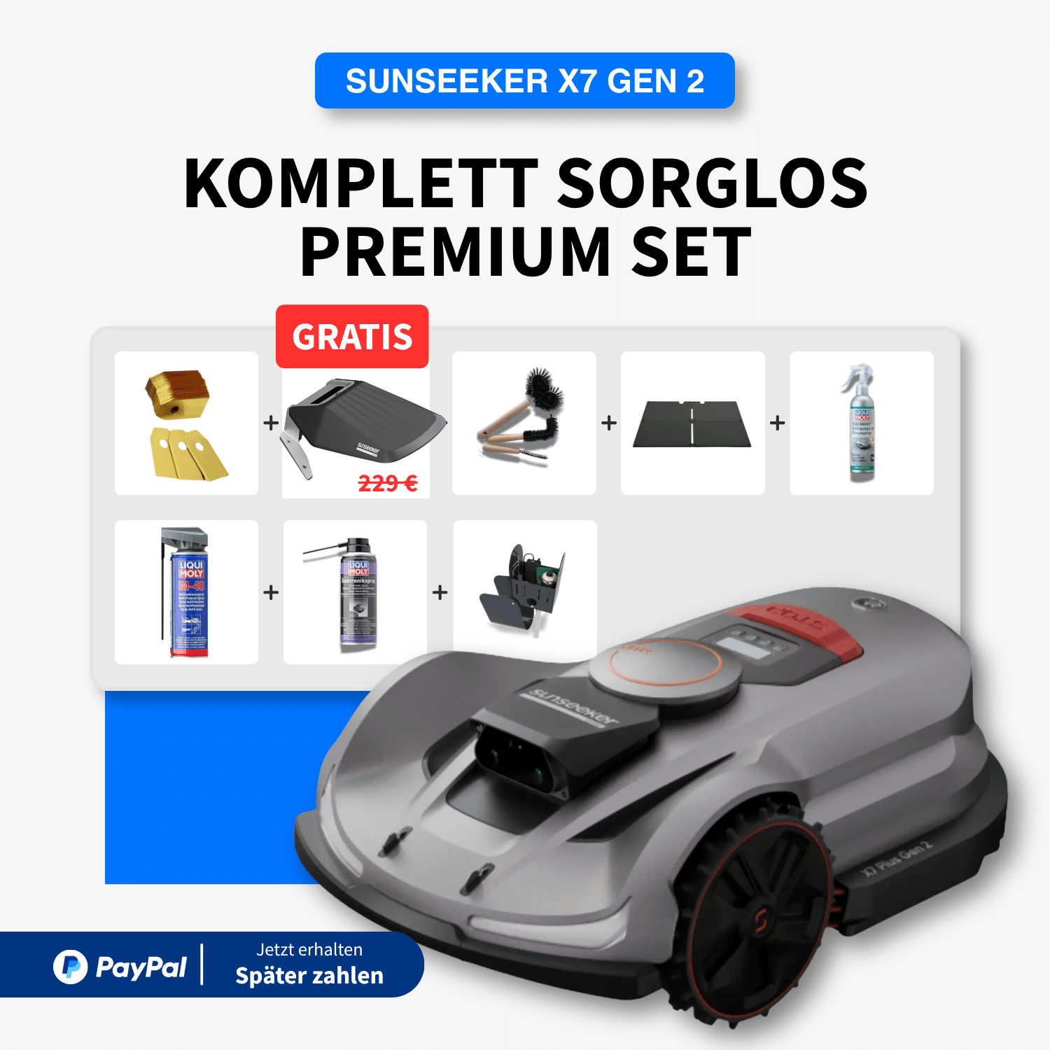 mw-x7-premium Sunseeker X7 Gen2 | 3.000 m² | Komplett-Sorglos Premium Set inkl. GRATIS Sunseeker Garage im Wert von 229 €