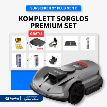 Sunseeker X7 Plus Gen2 | 6.000 m² | Komplett-Sorglos Premium Set inkl. GRATIS Sunseeker Garage im Wert von 229 €