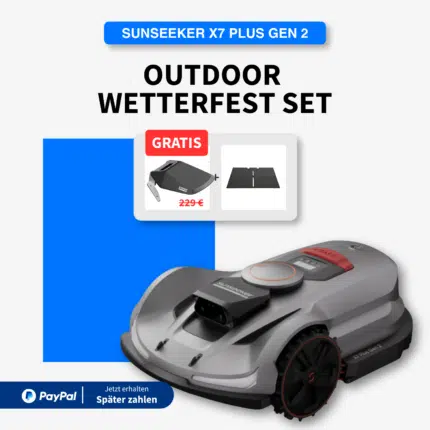 Sunseeker X7 Plus Gen2 | 6.000 m² | Outdoor Wetterfest Set inkl. GRATIS Sunseeker Garage im Wert von 229 €